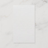 Große Monogramm | Hintergrund der Leinwand Visitenkarte (Rückseite)