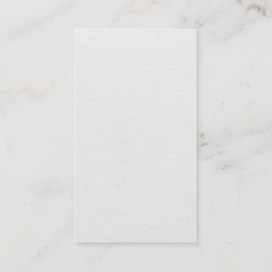 Große Monogramm | Hintergrund der Leinwand Visitenkarte (Rückseite)