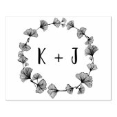 Große Monogramm-Hochzeit Gummistempel (Prägung)