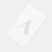 Große Monogramm jedes anfänglich neutrale Licht gr Serviette (Ecke)