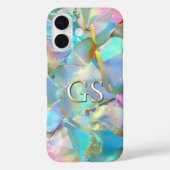 Große Monogramm oder Name auf Opal Case-Mate iPhone Hülle (Rückseite)