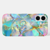 Große Monogramm oder Name auf Opal Case-Mate iPhone Hülle (Rückseite (Horizontal))