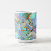 Große Monogramm oder Name auf Opal Kaffeetasse (Mittel)