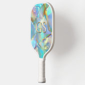 Große Monogramm oder Name auf Opal Pickleball Schläger (Links)