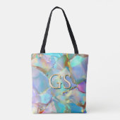 Große Monogramm oder Name auf Opal Tasche (Rückseite)