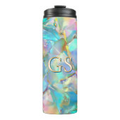 Große Monogramm oder Name auf Opal Thermosbecher (Vorderseite)