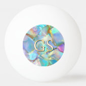 Große Monogramm oder Name auf Opal Tischtennisball (Rückseite)
