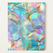 Große Monogramm oder Name und Datum auf Opal Planer (Rückseite)