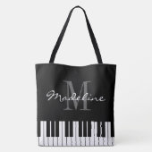 Große, monogramm Schultertasche mit Klaviertasten Tasche (Rückseite)