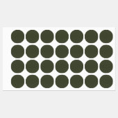 Große moosgrüne, texturierte Rundkleber - kundensp Etiketten (Blatt)