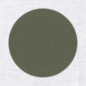 Große moosgrüne, texturierte Rundkleber - kundensp Etiketten (Design 2)