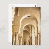 Große Moschee Kairouan Ölfarbe Effekt Postkarte (Vorne/Hinten)