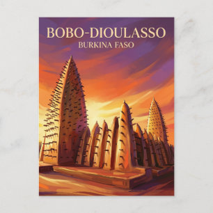 Große Moschee von Bobo-Dioulasso Burkina Faso Postkarte