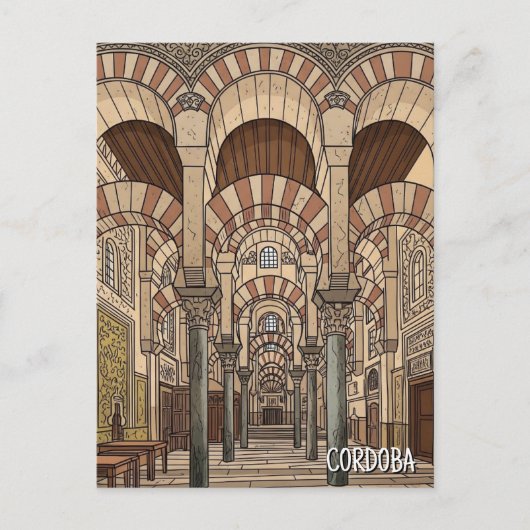 Große Moschee von Cordoba Spanien Postkarte (Vorderseite)