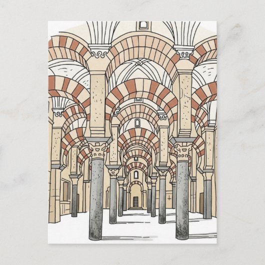 Große Moschee von Cordoba Spanien Reise Postkarte (Vorderseite)