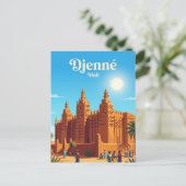 Große Moschee von Djenné Mali Postkarte (Stehend Vorderseite)