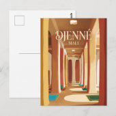 Große Moschee von Djenné Mali Postkarte (Vorne/Hinten)