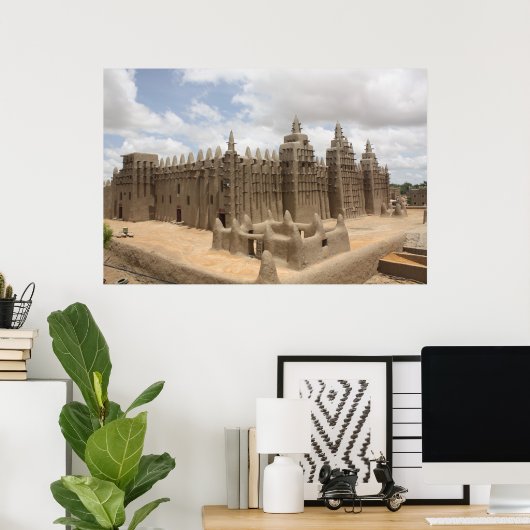 Große Moschee von Djenne Poster (Heimbüro)