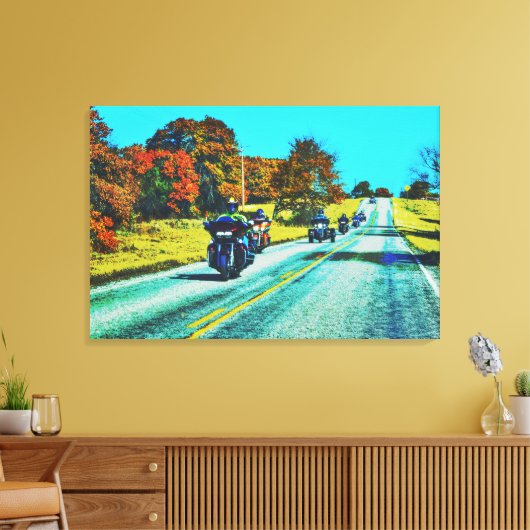 Große Motorradfahrer Leinwand Kunst (Insitu (Wohnzimmer))