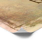 Große Mouth Bass Bait in Tackle Lake Deco Poster (Ecke)