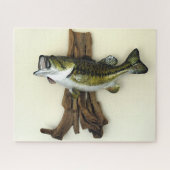 Große Mouth Bass Fish Mount Puzzle (Horizontal)