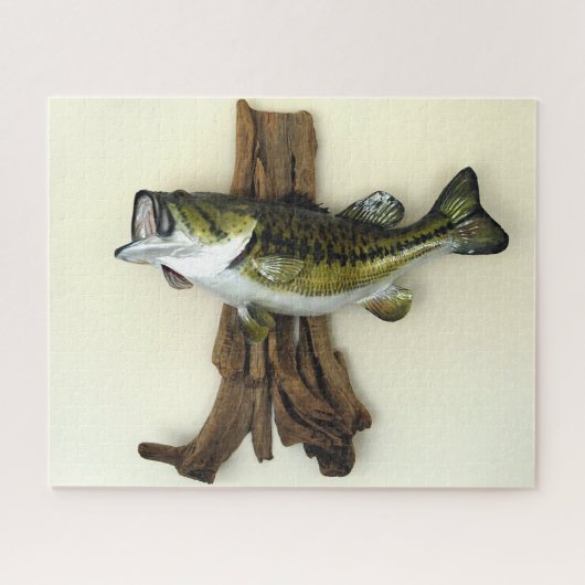 Große Mouth Bass Fish Mount Puzzle (Horizontal)