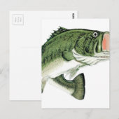 Große Mouth Bass Postkarte (Vorne/Hinten)