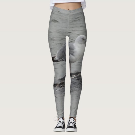 Große Möven-Leggings Leggings (Vorderseite)