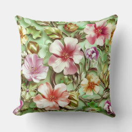 Große Multicolor-Blume Kissen