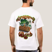 Große Mund-Bass und Perle anpassen NAME Fischen T-Shirt (Rückseite)