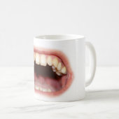 Große Mund-und Zahn-Tasse/Schale Kaffeetasse (VorderseiteRechts)