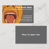 Große Mund-Visitenkarte Visitenkarte (Vorne/Hinten)