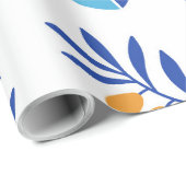 Große Muster Menorah und Dreidel Hanukkah Geschenkpapier (Rolleneckpunkt)