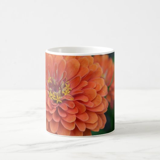 Große mutige Zinnia-Blumen-Tasse Kaffeetasse (Mittel)