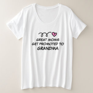 Große Mütter werden zu Oma plus Shirt befördert