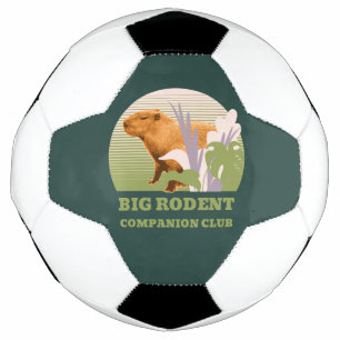 Große Nagetier-Begleiter-Club Capybara Fußball