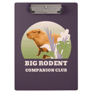 Große Nagetier-Begleiter-Club Capybara Klemmbrett