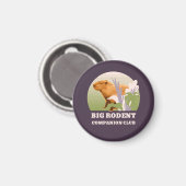 Große Nagetier-Begleiter-Club Capybara Magnet (Vorderseite/Rückseite)