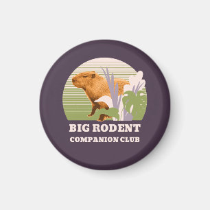 Große Nagetier-Begleiter-Club Capybara Magnet