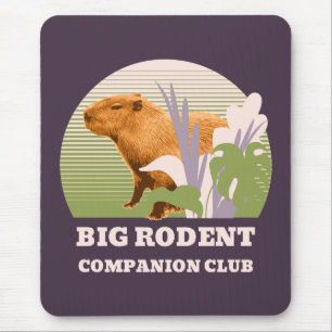Große Nagetier-Begleiter-Club Capybara Mousepad