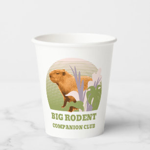 Große Nagetier-Begleiter-Club Capybara Pappbecher
