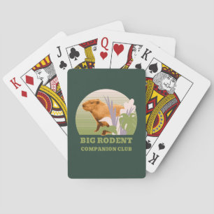 Große Nagetier-Begleiter-Club Capybara Spielkarten