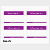 Große Namensmarke/Abzeichen-Aufkleber für Firmenve Rechteckiger Aufkleber (Blatt)