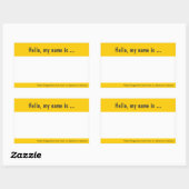 Große Namensmarke/Abzeichen-Aufkleber für Firmenve Rechteckiger Aufkleber (Blatt)