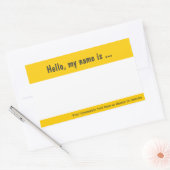 Große Namensmarke/Abzeichen-Aufkleber für Firmenve Rechteckiger Aufkleber (Umschlag)