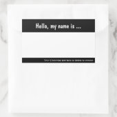 Große Namensmarke/Abzeichen-Aufkleber für Firmenve Rechteckiger Aufkleber (Tasche)