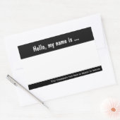 Große Namensmarke/Abzeichen-Aufkleber für Firmenve Rechteckiger Aufkleber (Umschlag)