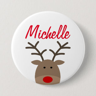 Große Namensschildknöpfe für Weihnachtsgebäck - Pa Button