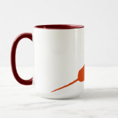 Große Narwhal-Silhouette Kaffee-Tasse Tasse (Links)