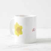 Große Narzissen-Tasse Kaffeetasse (Vorderseite Links)